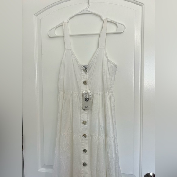 Rails Violet Midi White Dress Eco 100% Cotton size small NWT boho flowy - Picture 4 of 14
